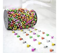 JIAOAO 1 Roll 5M Dollhouse Christmas Lights Christmas Miniature Light Strings Colorful Small Light String Fake Light String Christmas Decoration.(No Power)