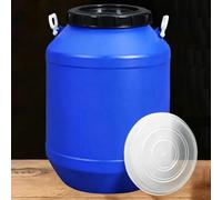 JIAOCKJIAO Round Plastic Barrel with Lid, Food Storage Bucket Water Tank HDPE