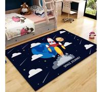 JIAOJING Cartoon Carpet Crawling Mat Kindergarten Early Education Center Flying Chess Game Pattern Mats Anti-Slip Rug 100x160CM