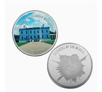 JIAOJING Commemorative Coin British Architecture Silver Plated Souvenir Coin Collection Gift Medal