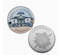 JIAOJING Commemorative Coin British Architecture Silver Plated Souvenir Coin Collection Gift Medal