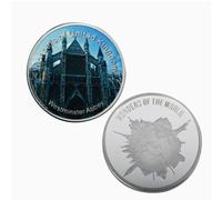 JIAOJING Commemorative Coin British Architecture Silver Plated Souvenir Coin Collection Gift Medal