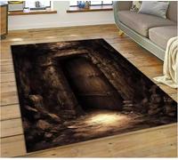 JIAOJING Illusion God'S Temple Door Gate Carpet Rug For Living Room Bedroom Home Sofa Decoration Rug Floor Mat 160X230Cm