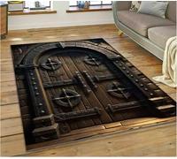 JIAOJING Illusion God'S Temple Door Gate Carpet Rug For Living Room Bedroom Home Sofa Decoration Rug Floor Mat 160X280Cm
