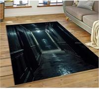 JIAOJING Illusion God'S Temple Door Gate Carpet Rug For Living Room Bedroom Home Sofa Decoration Rug Floor Mat 100X160Cm