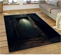 JIAOJING Illusion God'S Temple Door Gate Carpet Rug For Living Room Bedroom Home Sofa Decoration Rug Floor Mat 160X230Cm