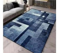 JIAOJING Nordic Style Contrast Geometric Designer Rug Simple Carpet Living Room Bedroom Flannel Mat Home Decoration 160x280CM