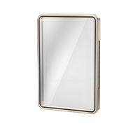 JIAONASHIJIA Suitable for Unrated Cards Slab Display Case Stackable Magnetic Closure Full Aluminium Metal Frame Rated Card Cases Holder Box Display Case Protector Gold