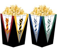 Jiaoohoo 24 Pcs Magical Wizard party popcorn Box, party Candy cookie Box- Snack Containers for Baby Shower Harry themed Birthday Party Supplies