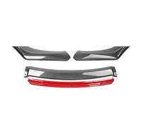 Jiaoqingni Car Front Bumper Lip Spoiler Splitter Body Kit Protector Exterior For Hyundai Tucson 2015-2020,Carbon Fiber Look