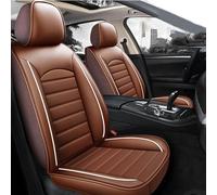 Jiaoqingni Car Seat Cover for Opel Corsa 2007-2020,Breathable Comfortable Front Rear Seat Interior Accessories Leather Front Rear Full Set Seat Covers,E-coffee style