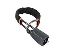 Jiaoqingni Car Steering Wheel Lock for Jaguar XKR E-Pace XEL,Auto Seat Belt Buckle Lock Rope Car Braided Steel Cable,Accessories,A-Black