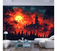 JIAOQSS Murals Photo Wallpaper Gothic Style Scene Castle and Figures Gothic Style Scene Castle and figuresPattern Photo Children Kids Room Decoration Background Wall Paper Boy Girl Bedroom