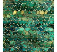 JIAOQSS Peel and Stick Wallpaper Abstract Geometry Stick on Wallpaper Mermaid Fish Scales Vinyl Sticky Back Plastic Waterproof for Wall Furniture Living Room Bedroom Bathroom