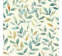JIAOQSS Peel and Stick Wallpaper Green Leaf Vine Self Adhesive Wallpaper Renter Friendly Wallpaper Living Room Vinyl Wrap for Furniture Bedroom Removable Contact Paper