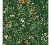 JIAOQSS Peel and Stick Wallpaper Green Olive Fern Floral Stick on Wallpaper Abstract Floral Removable Thicken Living Room Bedroom Decorative