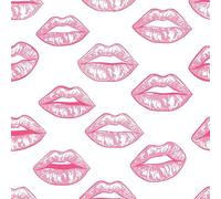 JIAOQSS Peel and Stick Wallpaper Pink Lips Self Adhesive Wallpaper Removable Living Room Bedroom Thicken Vinyl Wrap for Furniture Sticky Back Wallpaper