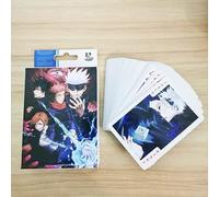 JIAORLEI 54 Pcs/Set Anime Jujutsu Kaisen Poker Cards Toy Gojo Satoru Cosplay Board Game With Box Collection Gift