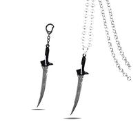 JIAORLEI Alita Battle Angel Necklacee Keychain Metal Spade Pendant Men Keychain Jewelry Gifts for Children, As Shouw, As shouw