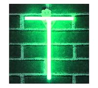 JIAOZI Neon Letter, Neon Lights LED Alphabet Letter Lights Neon Sign Light Up Letters Battery and USB Operated Green Neon Light Neon Wall Light (T)