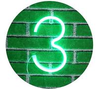 JIAOZI Neon Letter, Neon Lights LED Alphabet Letter Lights Neon Sign Light Up Letters Battery and USB Operated Green Neon Light Neon Wall Light (3)