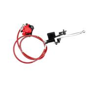 JIAPIKA 50CC-125CC ATV Rear Brake Lever Hose Caliper Set, Hydraulic Disc Brake Assembly for Rear Brakes Swap and Garage Service, Complete Package Atv Disc Assembly Hydraulic Lever Caliper Hose Red