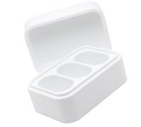 JIAPIKA Attached-Lid Refill Holder, Small white 3, H