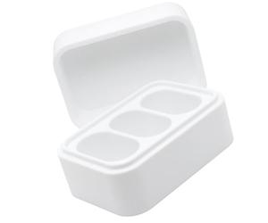 JIAPIKA Attached-Lid Refill Holder, Small white 3, H
