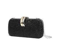 JIAPIKA Clasp Evening Purse for Women | Embellished Hard Shell Clutch with Chain Strap, Party Ready Carry