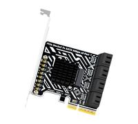 JIAPIKA Drive Connection Upgrade Card, 8 Port ATA Expansion Board with 6Gbps for Desktop Storage Builds Hba Board Host Bus Adapter Internal Drive Card Archive Backup Media Tower Workstation