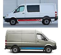 JiAQen Car body stickers For Mercedes Benz Sprinter W903 W906 W907,Body Kit Stickers Decoration Decals Vinyl Car Accessories,C-Red