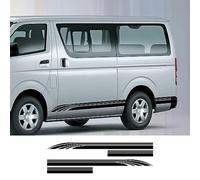 JiAQen Car body stickers For Toyota Hiace Bus,Body Kit Stickers Decoration Decals Vinyl Car Accessories,A-Black
