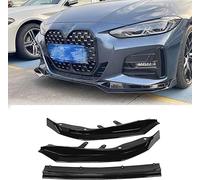 JIAQINF Car Front Bumper Splitter for BMW G22 G23 m440i 4 Series 2020, Front Lip Splitter Diffuser Protector Body Kit Spoiler Anti-Collision.