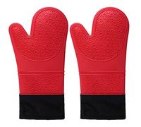 JIARCY Professional Oven Gloves Heat Resistant Silicone Gloves Oven Mitts Non-Slip Cooking Barbecue Gants With Soft Inner Lining