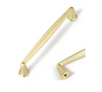 JIASENBAO 10 Pack Gold Cabinet Pulls 5" Hole Center Brushed Brass Drawer Pulls Dresser Handles Hardware Bathroom Zinc Alloy