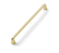JIASENBAO 10 Pack Gold Cabinet Pulls 7-9/16" Hole Center Brushed Brass Drawer Pulls Bathroom Dresser Handles Hardware Zinc Alloy