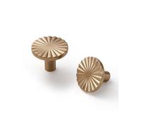 JIASENBAO 5 Pack Champagne Bronze Cabinet Knobs Flat Drawer Pulls Kitchen Cupboard Bathroom Dresser Cabinet Hardware Handles Zinc Alloy