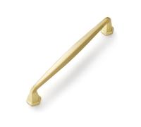 JIASENBAO 5 Pack Gold Cabinet Pulls 5" Hole Center Brushed Brass Drawer Pulls Dresser Handles Hardware Bathroom Zinc Alloy