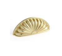 JIASENBAO Brushed Gold Cabinet Cup Pulls 2.5" Hole Center 5 Pack Brass Drawer Pulls Kitchen Hardware Cabinet Handles Dresser Handles