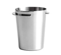 jiashemeng Coffee Portafilter Dosing Cup, 58mm Coffee Dosing Cup, Stainless Steel Coffee Dosing Cup Powder Feeder Part for 58mm Espresso Machine Silver