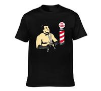 JiaShengHang Brutus Barber Beefcake Retro Wrestling T Shirt Size XL Black