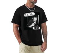 JiaShengHang Shane MacGowan Celtic Punk T Shirt Custom t Shirt Customized t Shirts Mens Funny t Shirts Size XXL Black
