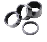 JIASHUNHE Headset Spacers 4/5pcs/set Bicycle Headset Washer Stem Spacer 3/5/10/15/20mm Carbon Fiber Bike Spacing Pad Ring Kit For 28.6mm Front Fork(4pcs)