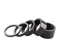 JIASHUNHE Headset Spacers 4/5pcs/set Bicycle Headset Washer Stem Spacer 3/5/10/15/20mm Carbon Fiber Bike Spacing Pad Ring Kit For 28.6mm Front Fork(5pcs)