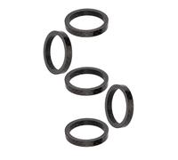 JIASHUNHE Headset Spacers 5 Pcs Bicycle Headset Washer Ultra-Light Carbon Fiber Mountain Road Bike Fork Tube Spacer Stem Gasket 1 2 3 5mm 10mm 15mm(5mm)
