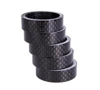 JIASHUNHE Headset Spacers 5 Pcs Bicycle Headset Washer Ultra-Light Carbon Fiber Mountain Road Bike Fork Tube Spacer Stem Gasket 1 2 3 5mm 10mm 15mm(10mm)