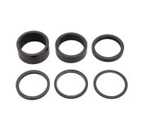 JIASHUNHE Headset Spacers 5pcs Bicycle Headset Washer Ultra-Light Carbon Fiber Mountain Road Bike Fork Tube Spacer Stem Gasket 1 2 3 5mm 10mm 15mm(Mix Carbon 6pcs)