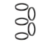 JIASHUNHE Headset Spacers 5pcs Bicycle Headset Washer Ultra-Light Carbon Fiber Mountain Road Bike Fork Tube Spacer Stem Gasket 1 2 3 5mm 10mm 15mm(3mm)