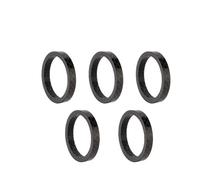 JIASHUNHE Headset Spacers 5pcs Bicycle Washers Spacer UltraLight Carbon Fiber 1mm/2mm/3mm/5mm/10mm/15mm Bike Washer Gasket Fork Headset Parts(5mm)