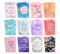 JIASI&JIESY 24 Pieces Small Pocket Notebook, 12.5 x 8 cm Mini Notebook Pocket Motivators, Small Notebooks, for School, Travel, Office